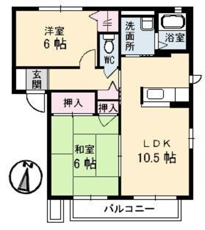 シャーメゾン　ラフィネB棟の物件間取画像